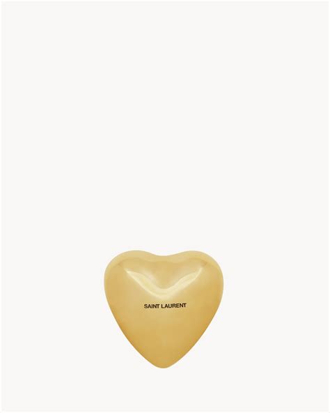 paper ysl|HEART PAPERWEIGHT IN BRASS .